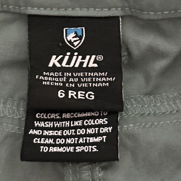 Kuhl Splash Roll Up Cargo Pants Women’s Size 6 Reg Outdoor Hiking Teal Blue - Picture 9 of 12
